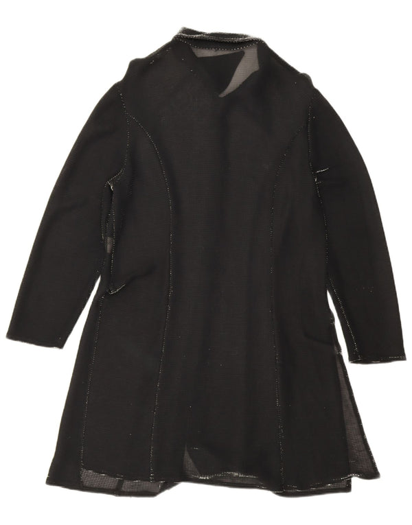 Damska sukienka koszulowa w stylu vintage UK 18 XL Czarna wiskoza