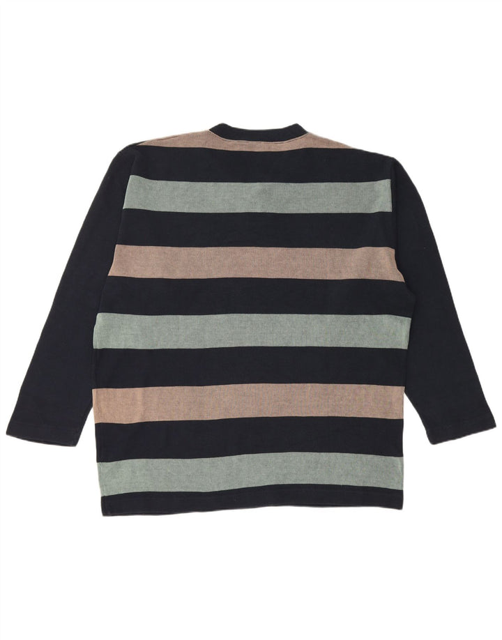 Top męski Fila z długim rękawem XL, granatowy w paski