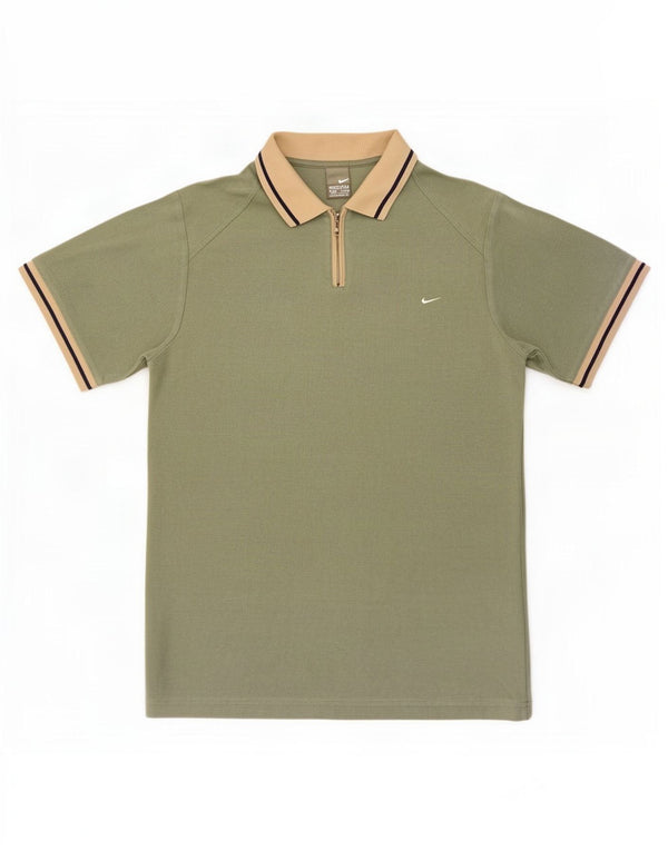 Męska koszulka polo Nike UK 39/41, bawełna w kolorze średniego khaki
