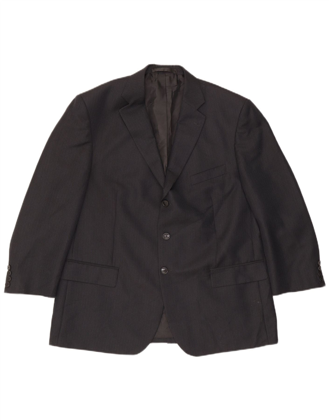 Marks & Spencer Męska marynarka zapinana na 3 guziki, UK 44 XL, granatowa w prążki