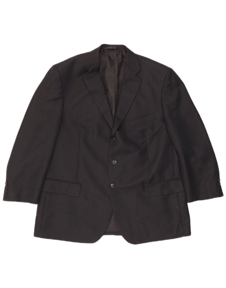 Marks & Spencer Męska marynarka zapinana na 3 guziki, UK 44 XL, granatowa w prążki