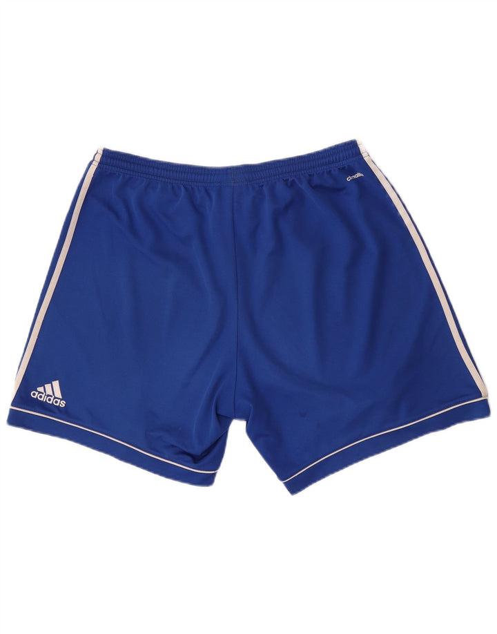 Męskie spodenki sportowe Adidas, duże, niebieskie, poliestrowe