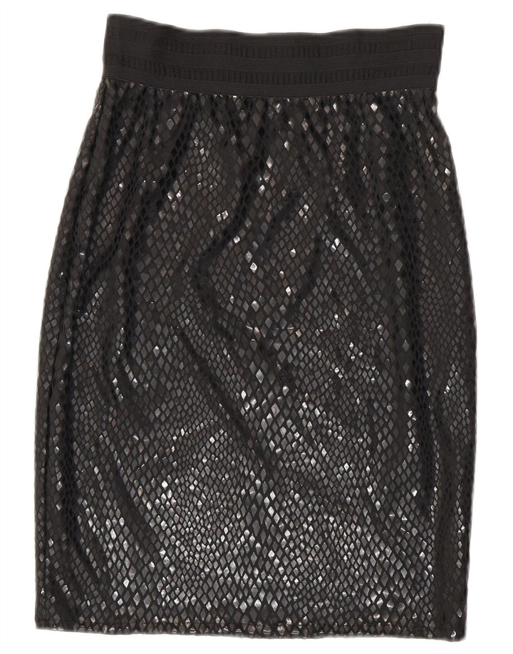 Damska spódnica Midi w stylu vintage W26 Mały czarny Argyle/Diamentowy poliester