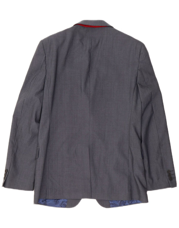 Ted Baker Mens 2 Button Blazer Jacket UK 38 Medium Blue