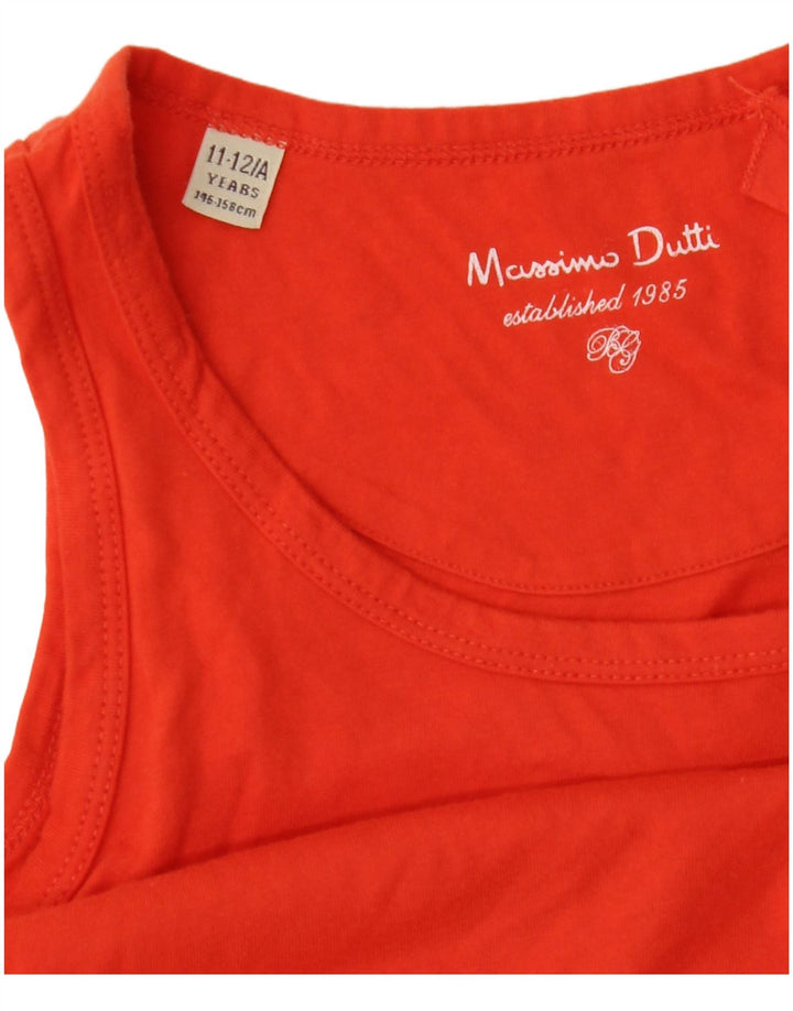 Koszulka dziewczęca Massimo Dutti 11-12 lat, pomarańczowa
