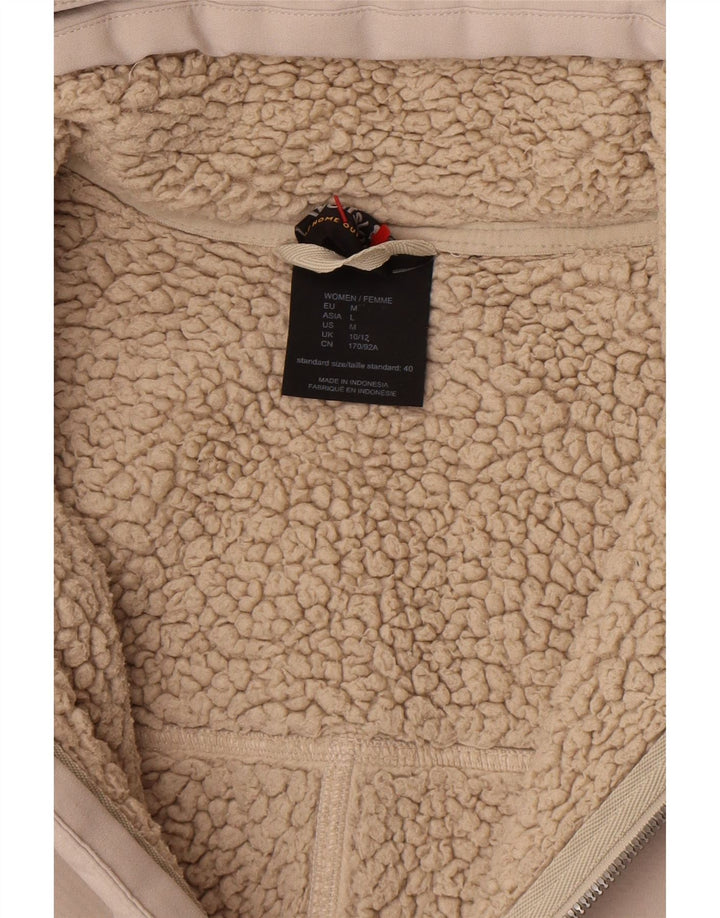 Damski płaszcz wiatrówka z kapturem Jack Wolfskin UK 10/12 średni beż