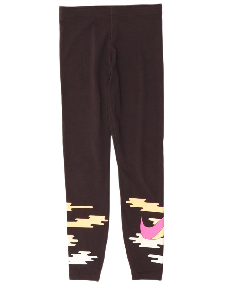 Damskie legginsy Nike Graphic UK 14 w kolorze średniej czerni