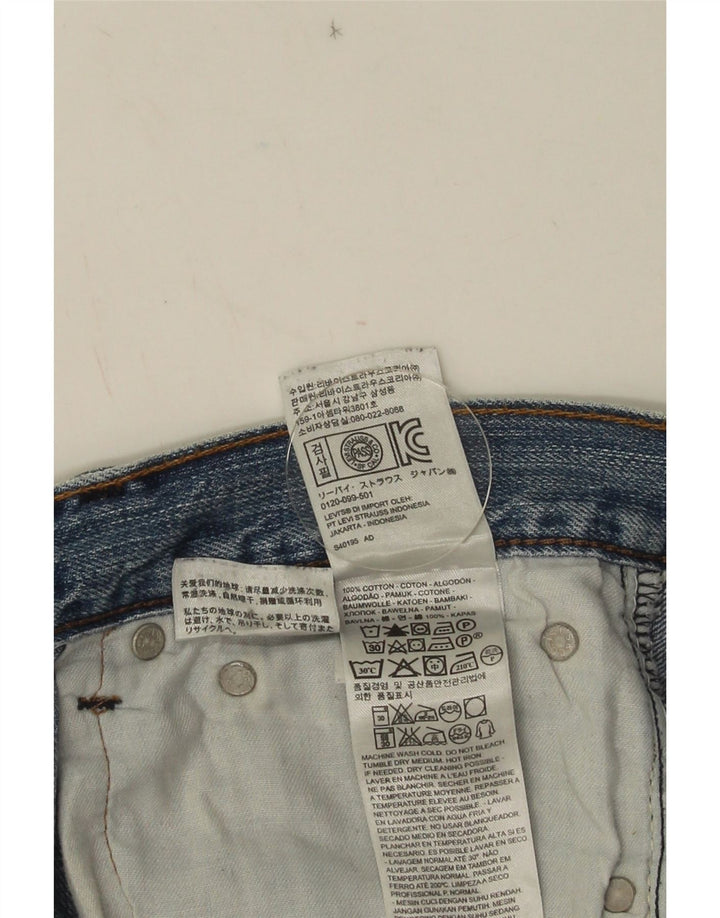 Męskie proste dżinsy LEVI'S W32 L26 Niebieskie bawełniane