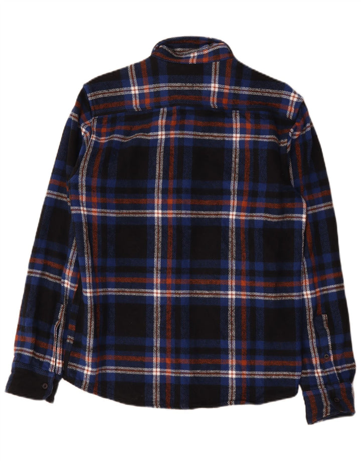 Koszula flanelowa męska Dickies, rozmiar mały, granatowa w kratę, bawełna