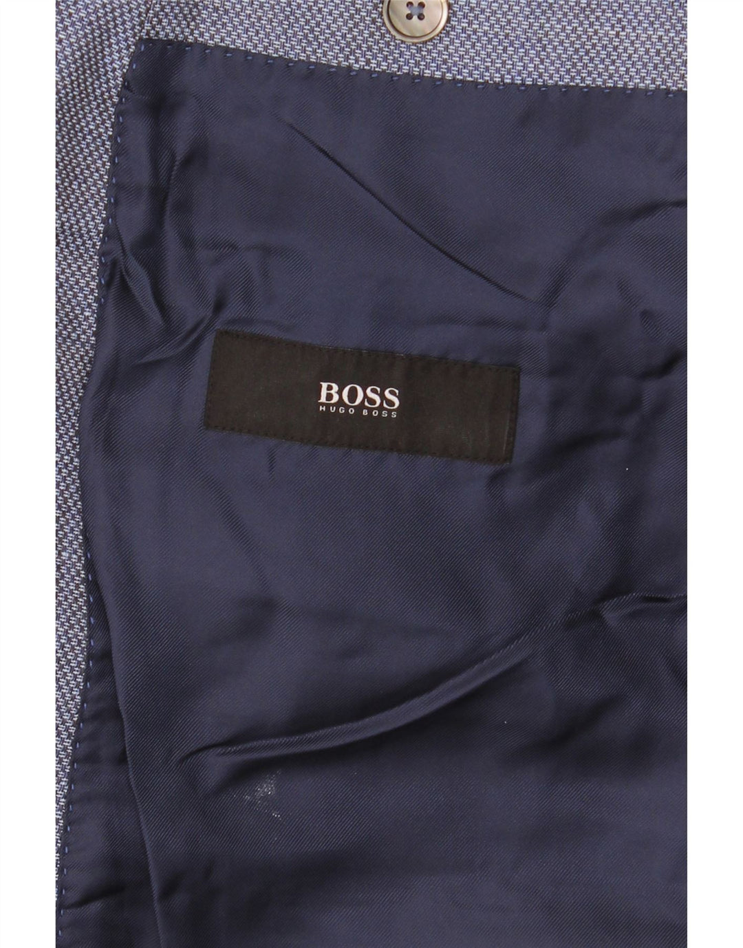 Męska marynarka zapinana na 2 guziki Hugo Boss UK 38 Średni Niebieski
