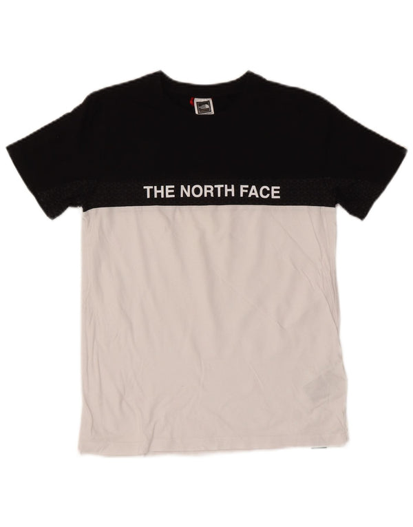 Chłopięcy T-shirt z grafiką The North Face 14-15 lat XL, czarny, blok kolorów