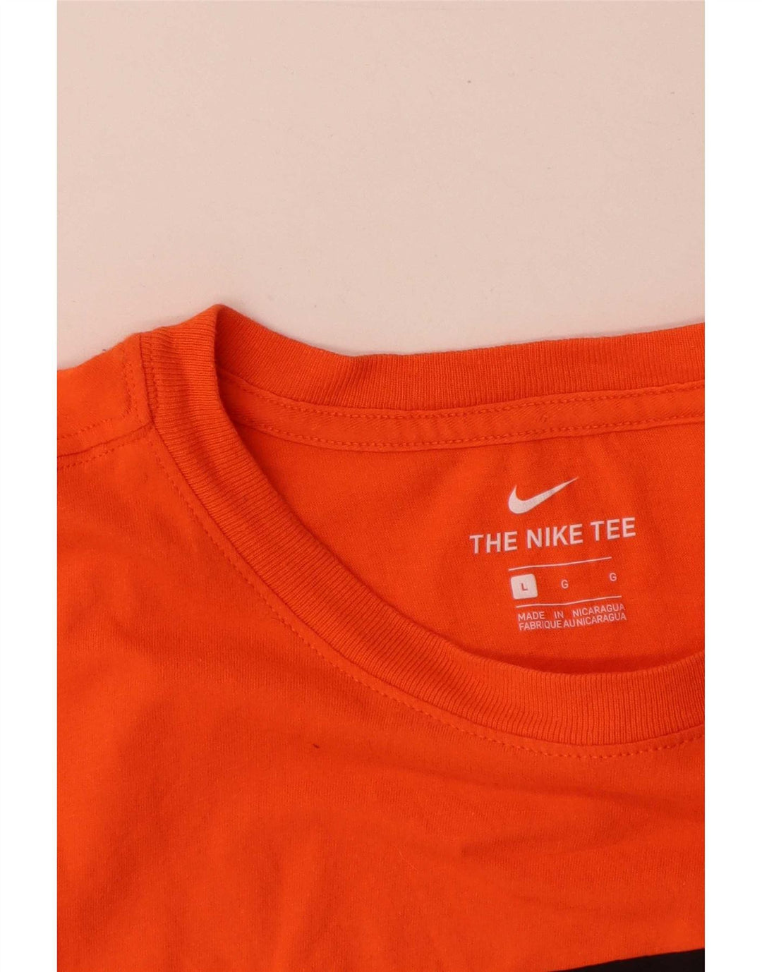 Męski T-shirt z grafiką Nike, duży, pomarańczowy, bawełniany