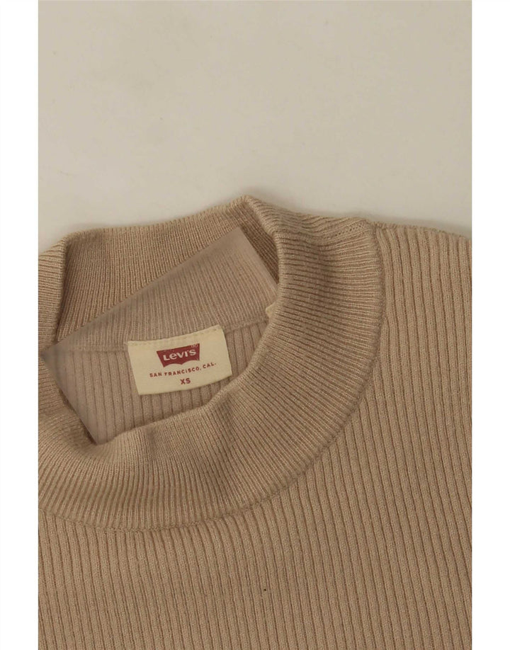 Sweter damski Levi's z okrągłym dekoltem UK 4 XS, beżowy