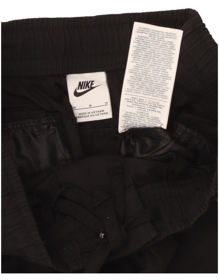 Męskie zwężane spodnie cargo Nike, średniej wielkości, czarne, bawełniane