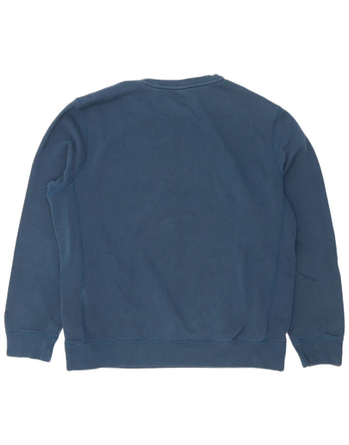 Męska bluza z grafiką Puma, duża, niebieska, bawełniana