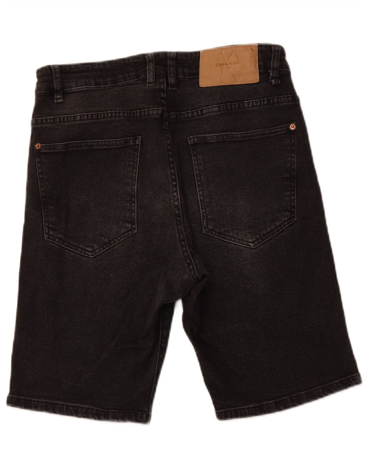 Męskie spodenki jeansowe ZARA EU 40 Medium W31, czarne, bawełniane