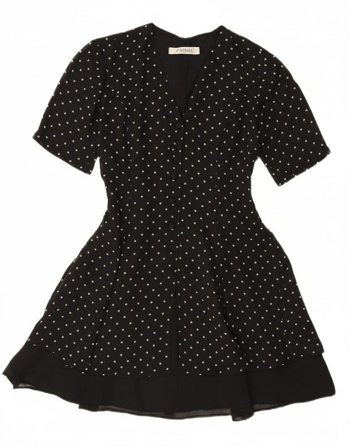 PRISMA Womens A-Line Dress IT 40 Small Black Floral