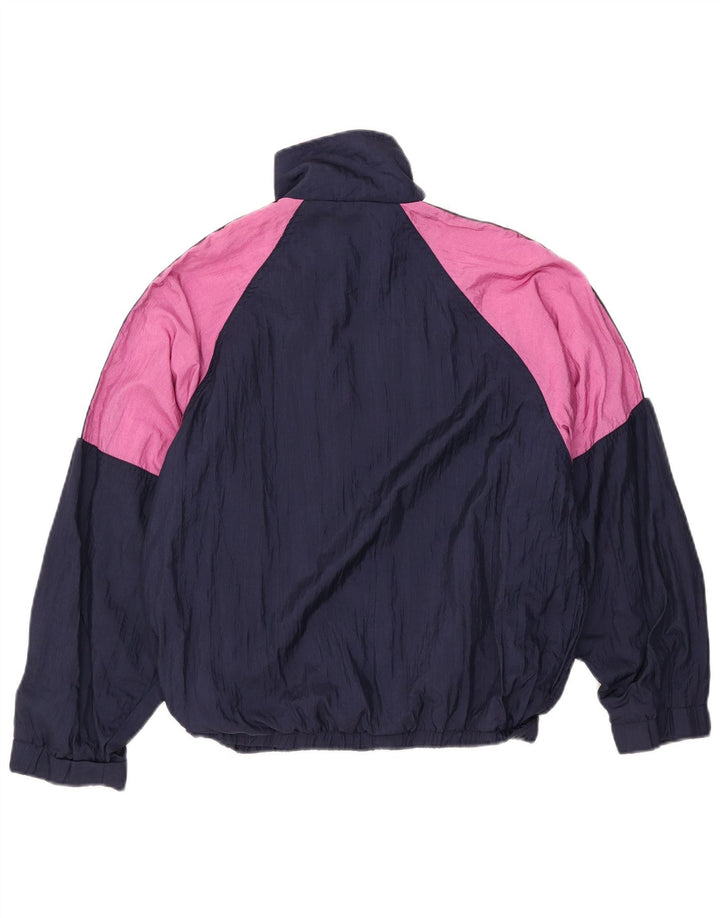 Chłopięca kurtka dresowa KAPPA z grafiką, 13-14 lat, granatowa, z blokami kolorów