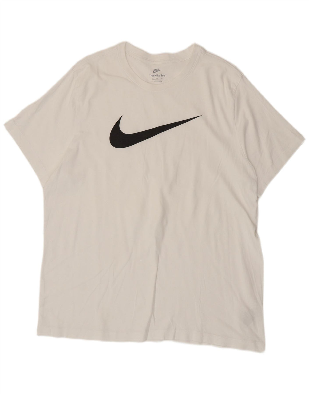 Męski T-shirt z grafiką Nike, 2XL, biała bawełna