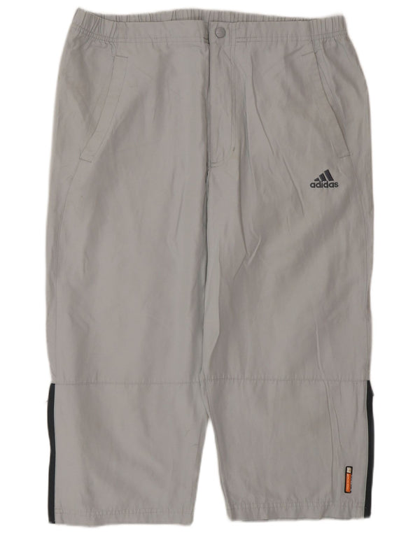 Męskie spodnie dresowe Adidas Capri, duże, szare, bawełniane