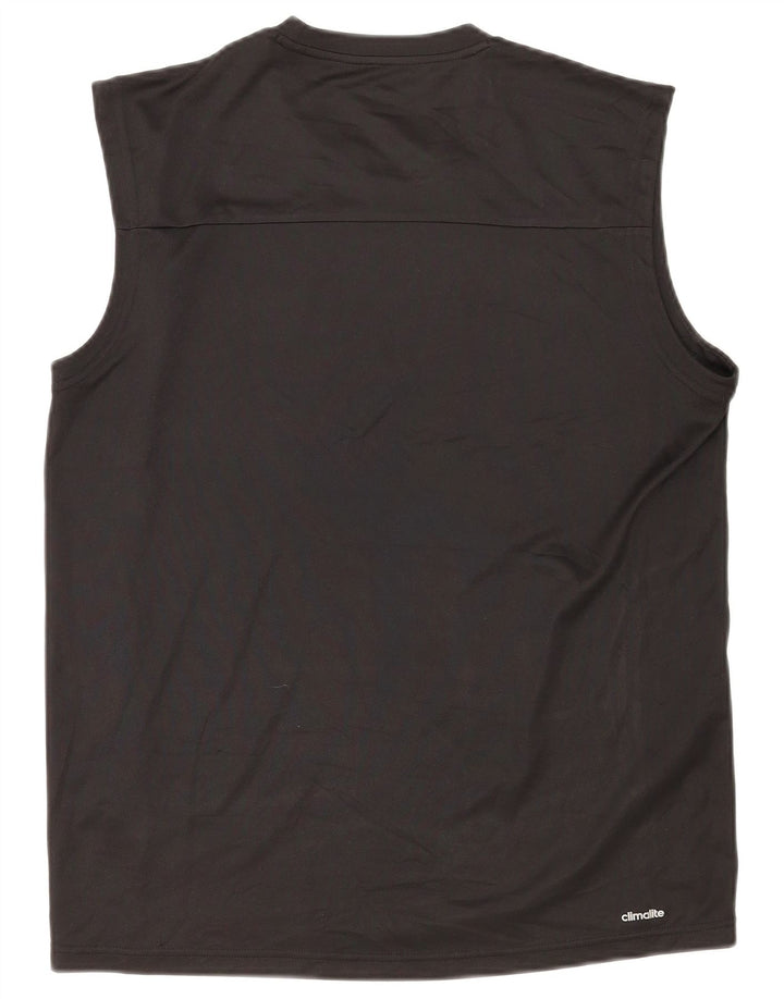 Adidas Męska kamizelka Climalite Top, duża, czarna, poliester