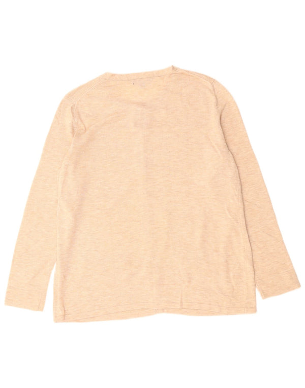 Sweter damski Tommy Hilfiger UK 16, duży, beżowy, akrylowy