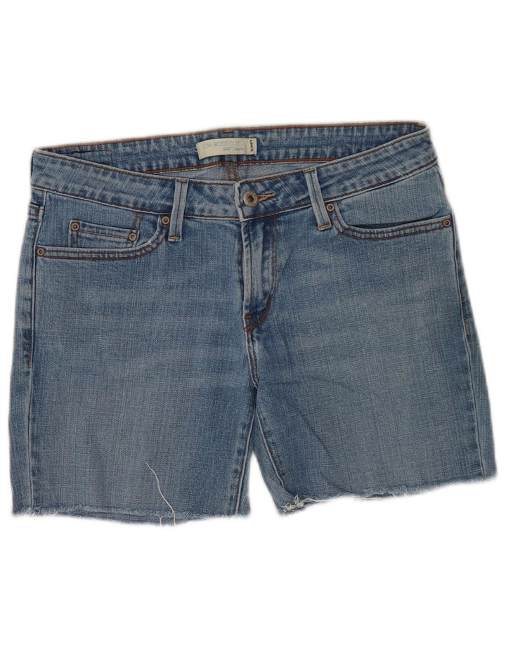 Damskie spodenki jeansowe Levi's 545 US 8 Medium W30, niebieska bawełna