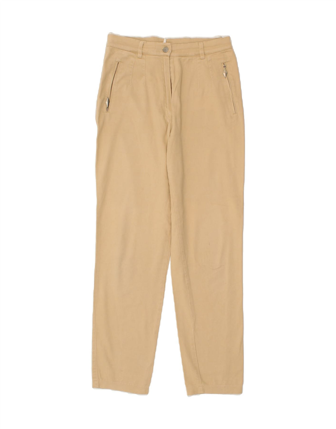 MARCEL CLAIR Womens Straight Casual Trousers EU 40 Medium W28 L29 Beige Vintage Marcel Clair and Second-Hand Marcel Clair from Messina Hembry 