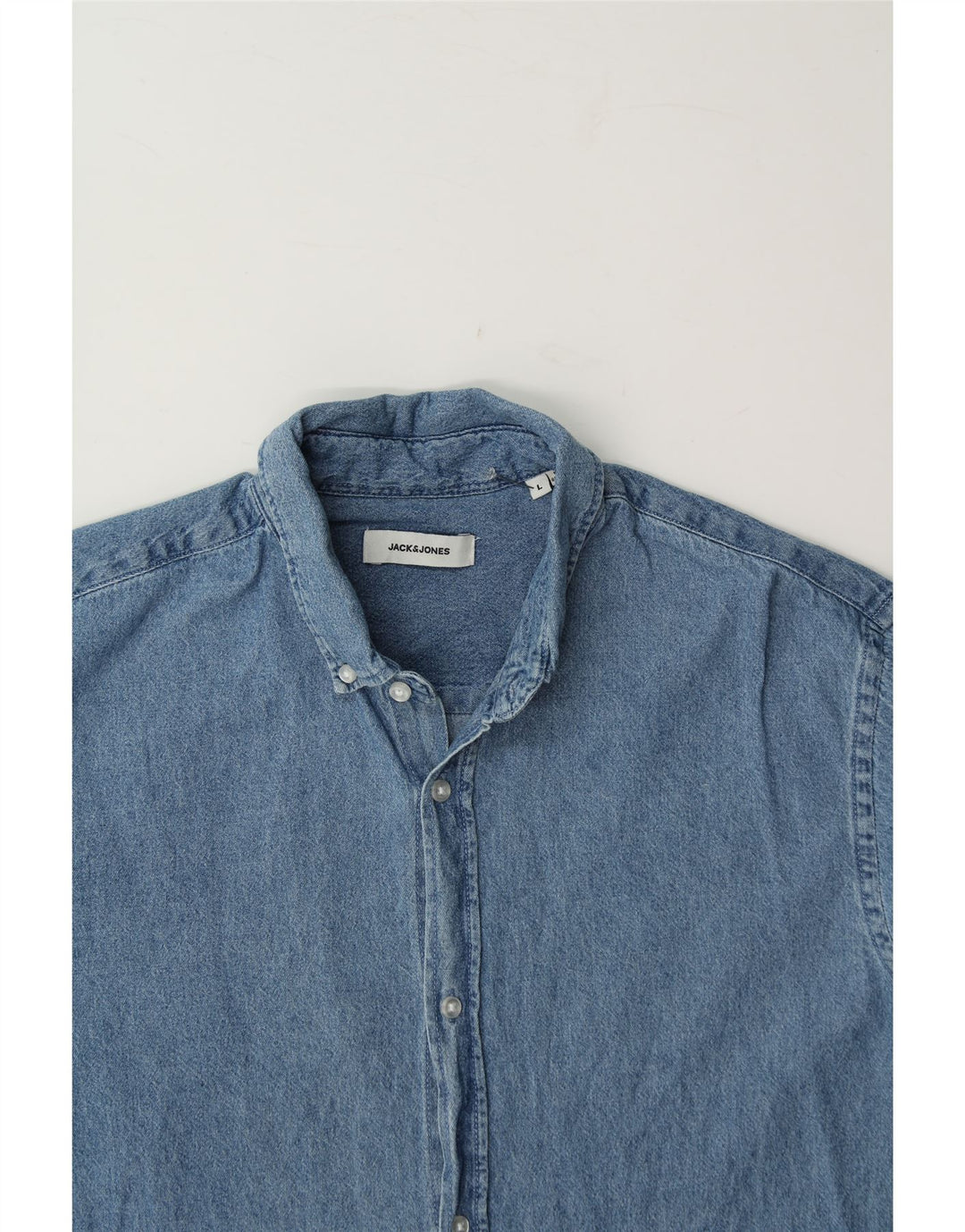 JACK & JONES Mens Denim Shirt Large Blue Cotton Vintage Jack & Jones and Second-Hand Jack & Jones from Messina Hembry 