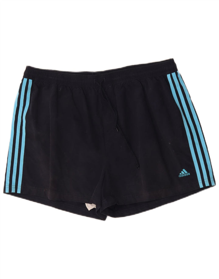 Męskie spodenki kąpielowe Adidas 2XL granatowe, poliestrowe
