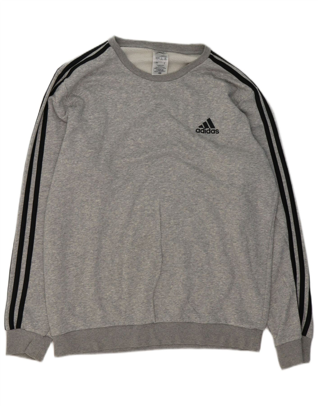 Bluza męska Adidas, duża, szara, nakrapiana bawełna