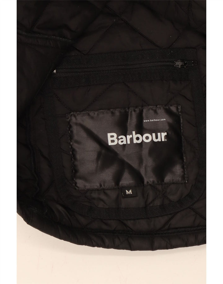BARBOUR Mens Quilted Jacket UK 38 Medium Black Polyamide Vintage Barbour and Second-Hand Barbour from Messina Hembry 