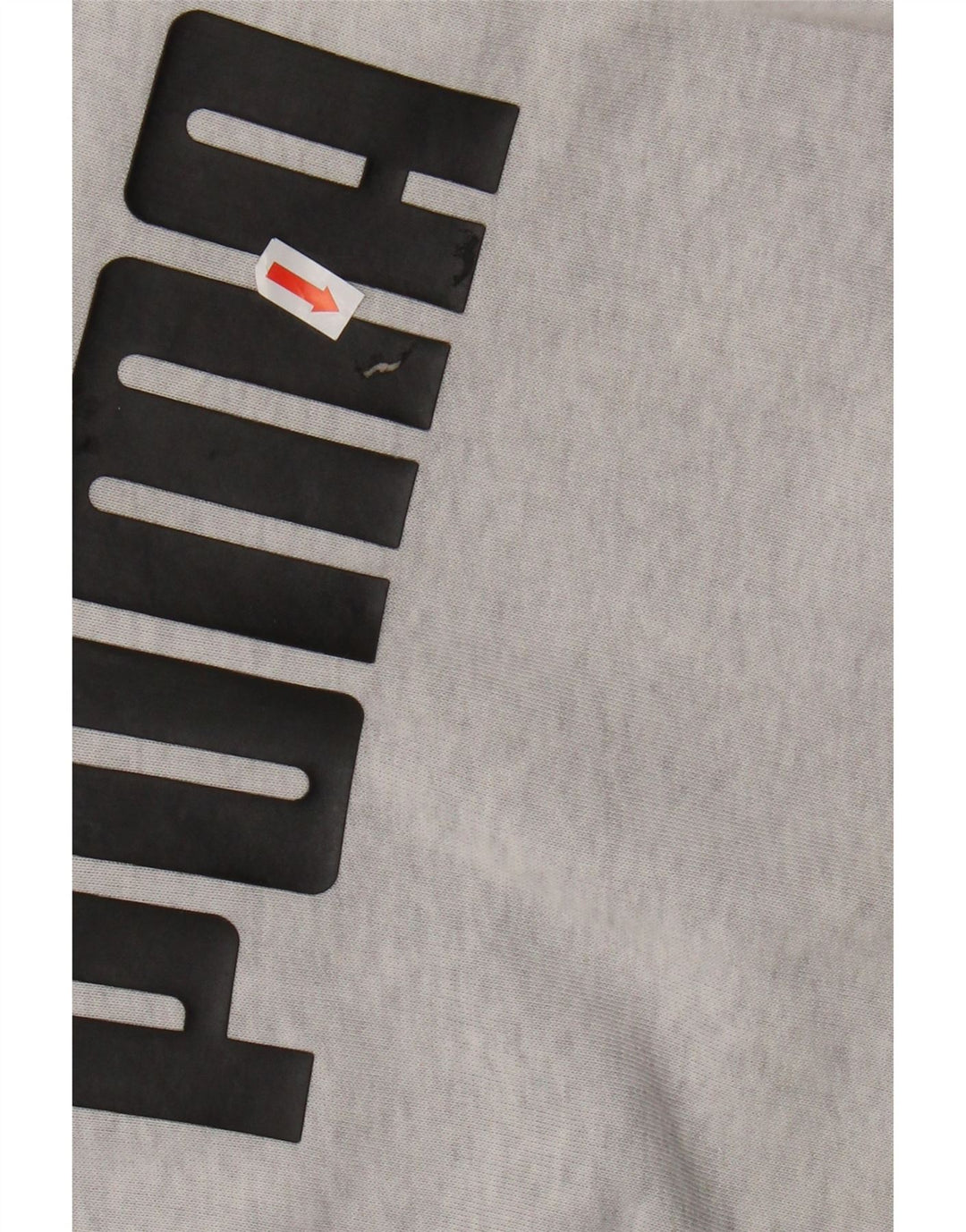 PUMA Mens Graphic Sweatshirt Jumper Small Grey Cotton Vintage Puma and Second-Hand Puma from Messina Hembry 