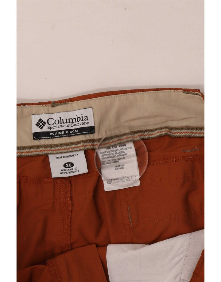 Męskie spodenki cargo Columbia W36, duże, brązowe, bawełniane