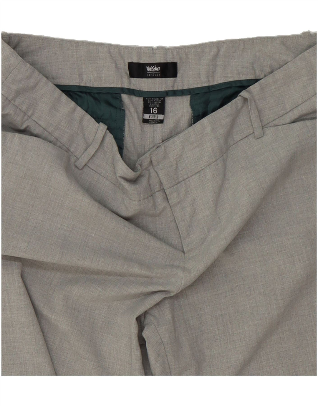 MOSSIMO Womens Straight Casual Trousers US 16 2XL W38 L31 Grey Polyester Vintage Mossimo and Second-Hand Mossimo from Messina Hembry 