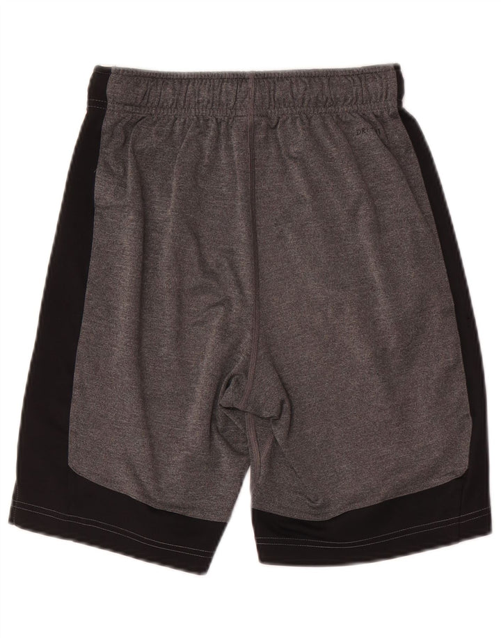 Chłopięce spodenki sportowe Nike Dri Fit 11-12 lat, średnioszare, z blokami kolorów