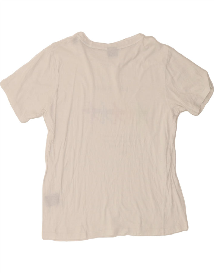 BEAR Womens Graphic T-Shirt Top UK 16 Large White Cotton Vintage Bear and Second-Hand Bear from Messina Hembry 