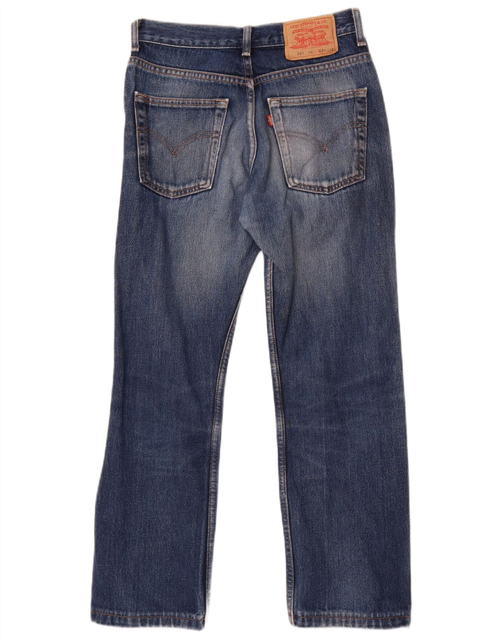 Męskie jeansy Levi's 581 w trudnej sytuacji W29 L27 Niebieska bawełna