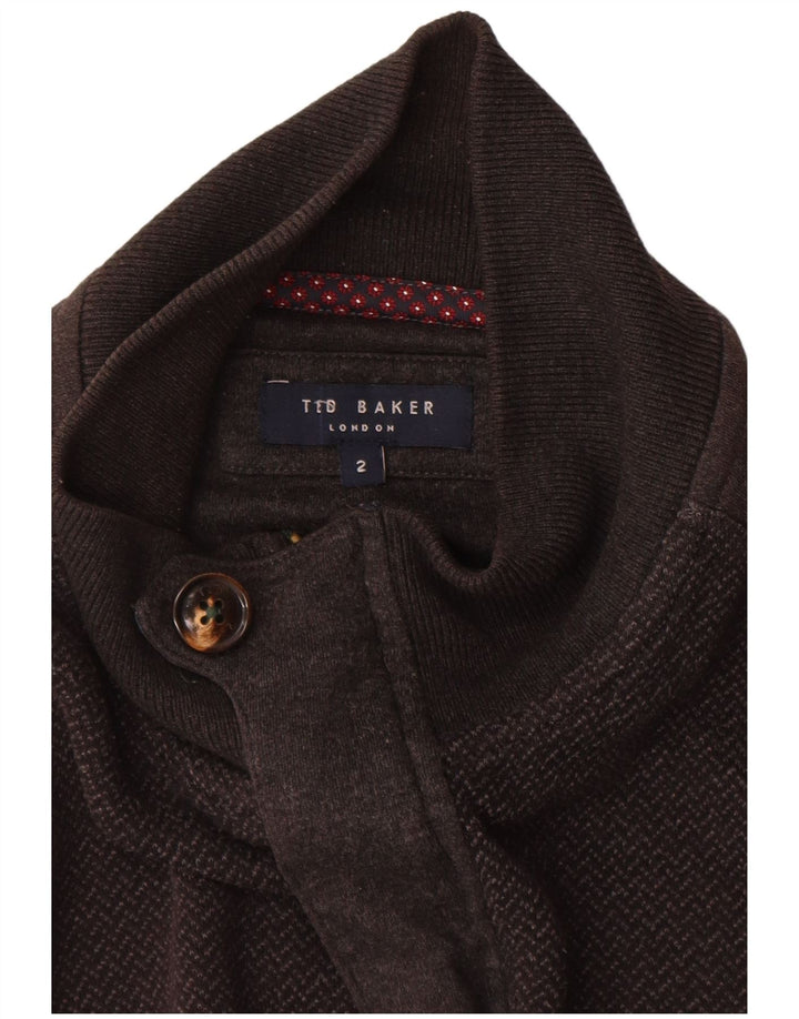 Męski sweter rozpinany Ted Baker, rozmiar 2, mały, szary