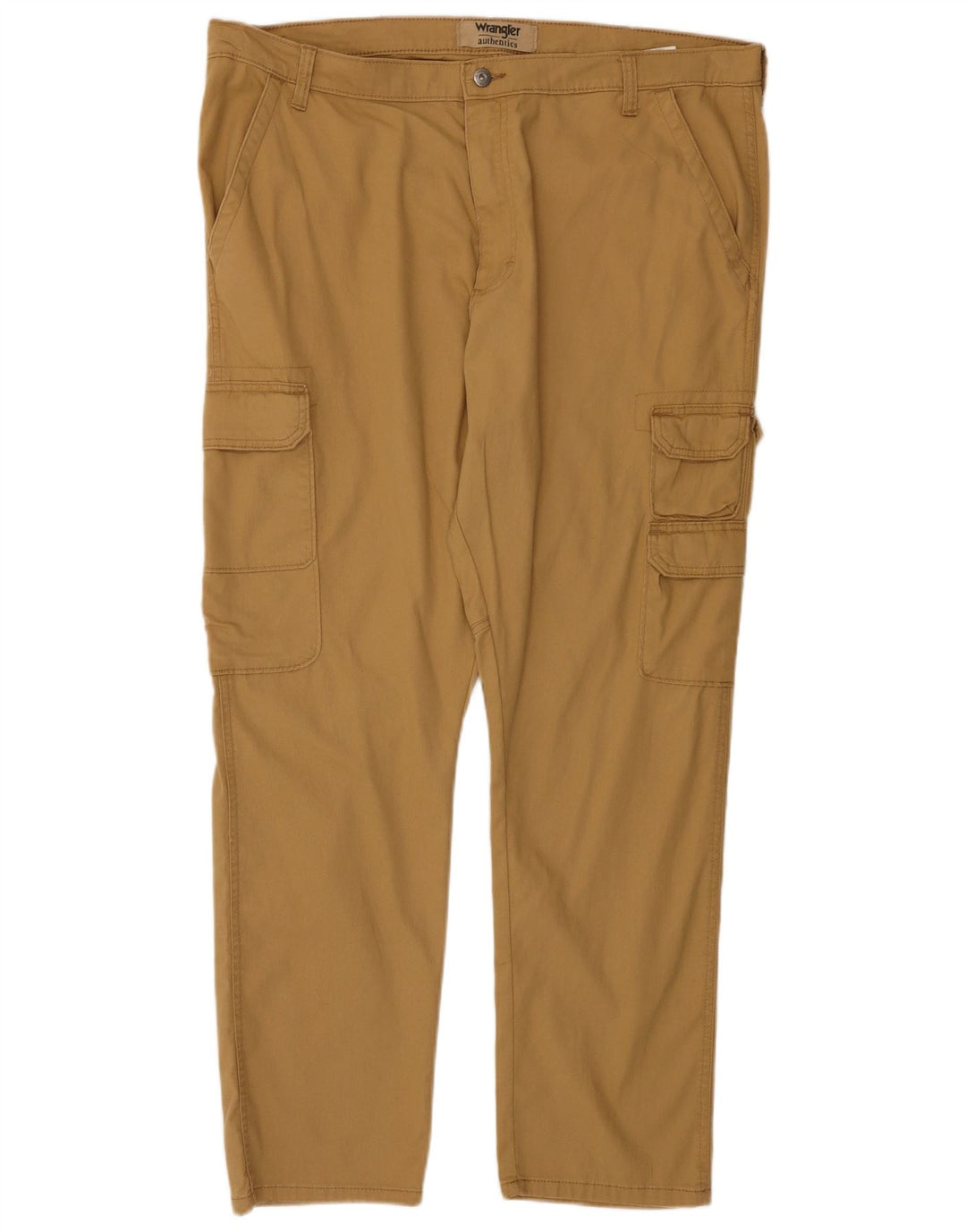 Męskie spodnie cargo WRANGLER Authentic Straight W40 L30 Beżowa bawełna