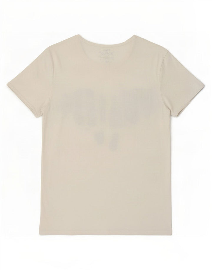 Męski T-shirt Guess z grafiką, średni biały