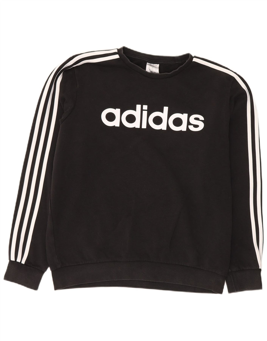 Adidas Męska bluza z grafiką, duża, czarna, bawełniana