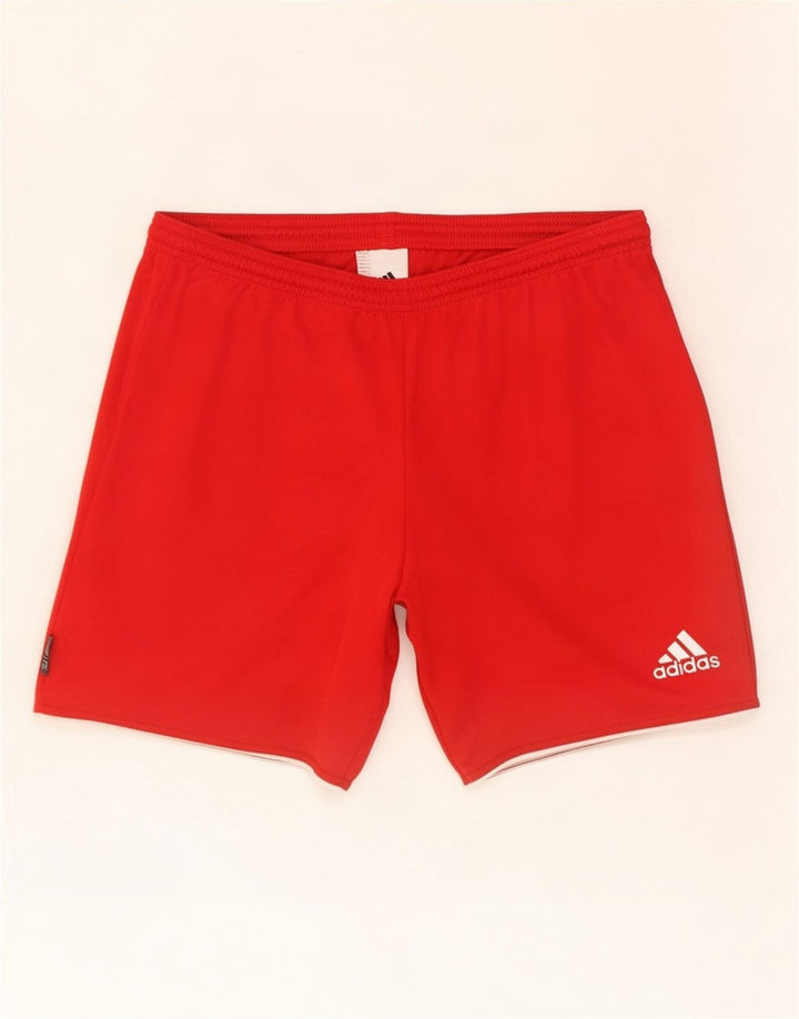 Męskie spodenki sportowe Adidas, małe, czerwone, poliestrowe
