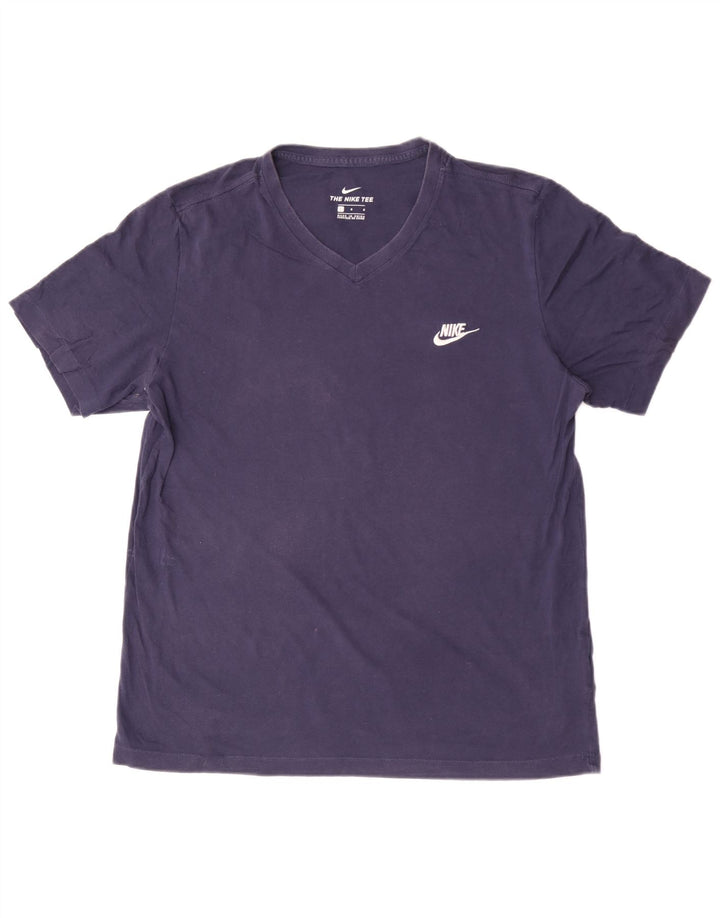 T-shirt męski Nike, duży, granatowy, bawełniany