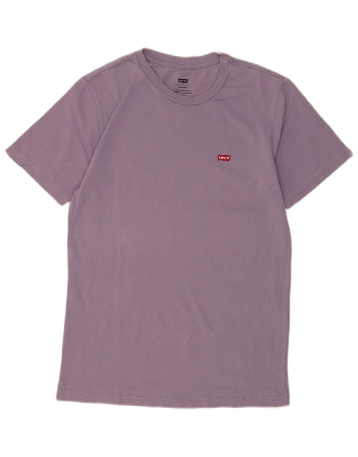 Męska standardowa koszulka Levi's Top, mała, fioletowa, bawełniana