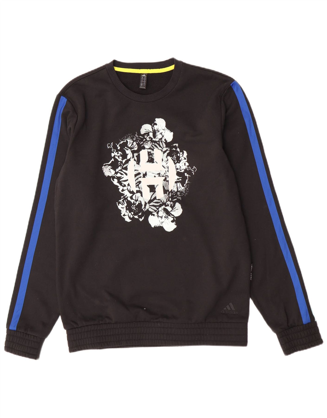 Męska bluza Adidas z grafiką, średnia czarna, poliester z blokami kolorów