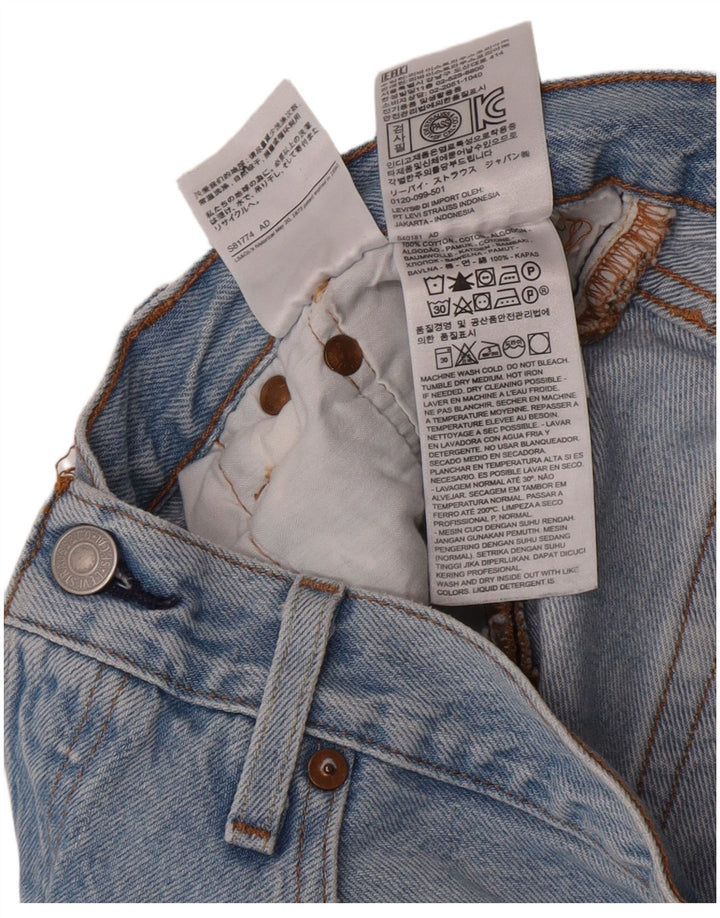 Damskie spodenki jeansowe Levi's 501 W28 Średnioniebieskie bawełniane