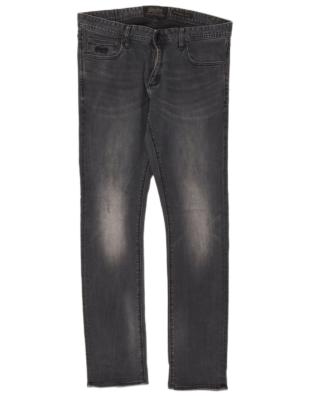 Męskie jeansy Superdry Corpporal W34 L32 Granatowe, bawełniane