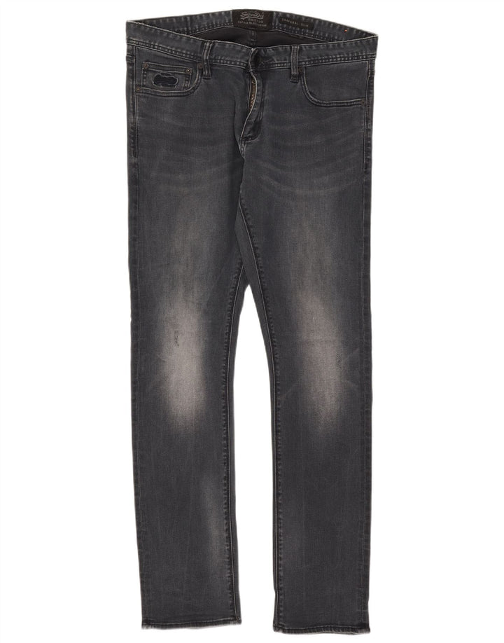Męskie jeansy Superdry Corpporal W34 L32 Granatowe, bawełniane