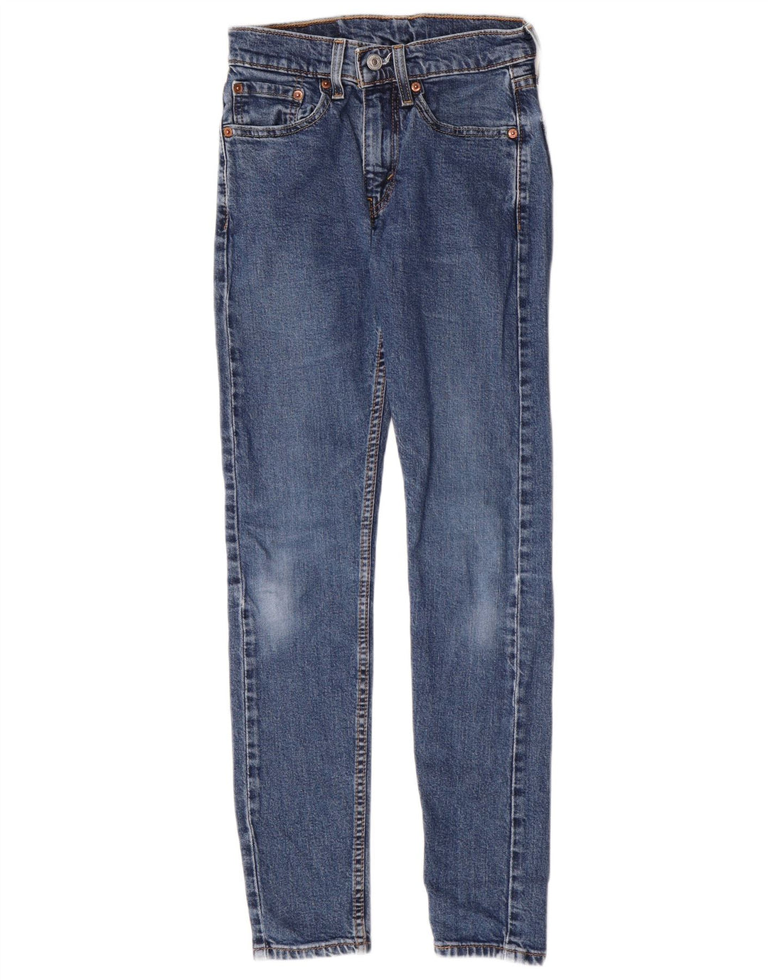 Damskie jeansy Levi's 519 Skinny W28 L29 Niebieskie bawełniane